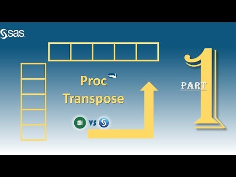 PROC TRANSPOSE in SAS | Transposing Data Rows to Columns in Excel VS SAS | PROC TRANSPOSE ERROR FIX