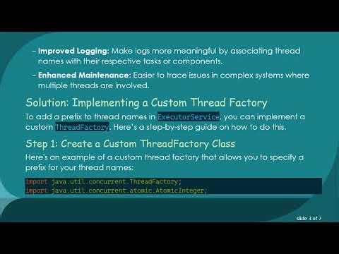 How to Add a Prefix to Thread Names Generated by ExecutorService in Java