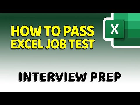 How to Pass a EXCEL TEST FOR EMPLOYMENT - Questions and Answers with Solutions