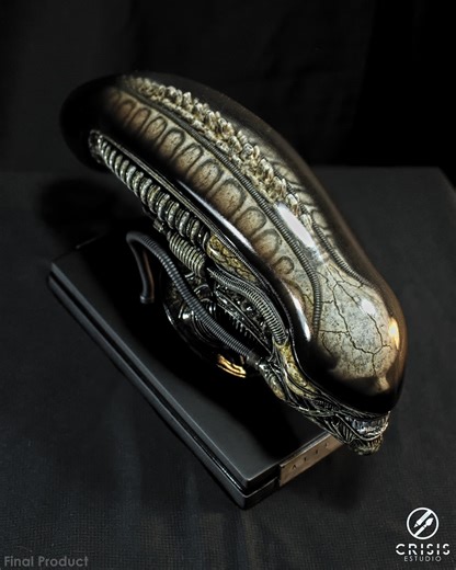 Alien Big Chap Head – Original Author’s Resin Sculpture - Etsy