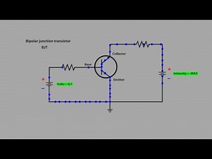 Bipolar Junction Transistor BJT - Animated