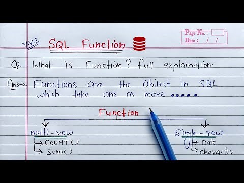 SQL Function | single row and multi row functions in sql