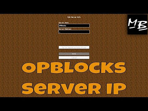 Minecraft OPBlocks Server IP Address