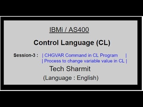 chgvar Command in CL | chgvar in as400 | cl programming in as400 | chgvar in ibm as400 | IBMi
