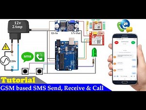 How to use GSM For SMS Send Receive and Call with Arduino and GSM Module | GSM based Project