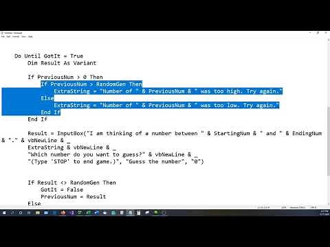 Learn EXCEL VBA Code With Games - Part 1 - Random Number