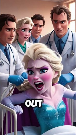 Princess Elsa's Emotional Labor and Baby's Arrival: A Magical Moment Unfolds! #elsa #disney #cartoon