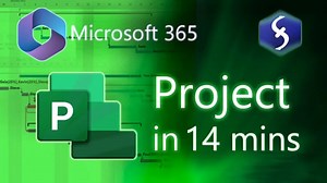 Microsoft Project - Tutorial for Beginners in 14 Minutes!  [ Complete Course ]