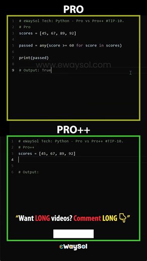 Python Pro vs Pro++: any() Is Smarter Than You Think (Python TIP 18) #python #coding #learnpython