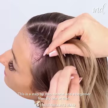 738K views · 10K reactions | A pretty french braid tutorial! | MetDaan Creative | Facebook