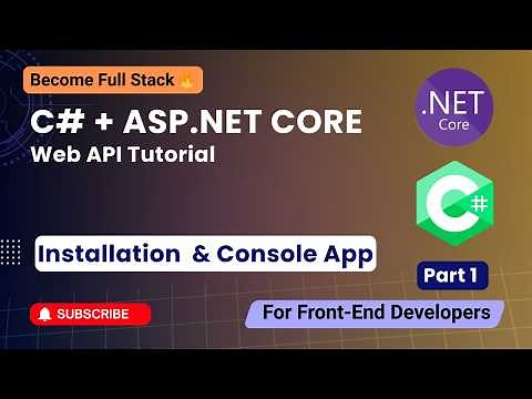 C# & ASP.NET Core – From Basics to Web API | Visual Studio Installation & How to Create Console App