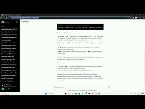 python simulate mouse click without moving