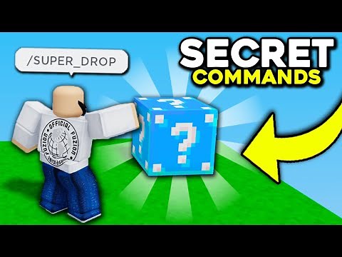 SECRET AIRDROP COMMANDS!! | Roblox Bedwars Lucky Block V3!!