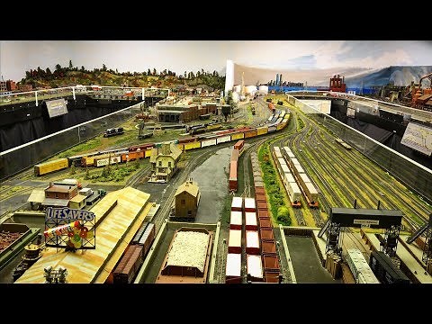 Large Private Model Railroad layout in HO scale
