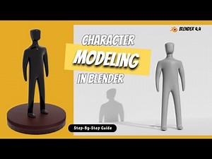 Modeling a character in Blender | Basic Human character modeling | Blender 4.4