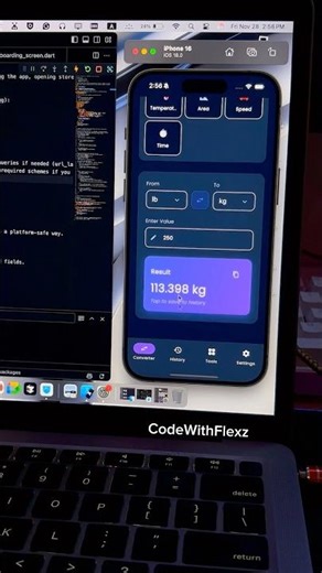 Flutter Unit Converter App – Real-Time Unit Switching! 🔄🚀 #shorts #flutter