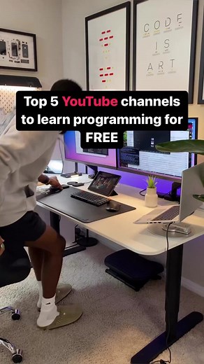 Here are 5 Top YouTube Channels to learn programming from FREE! 1. Akshay Saini - JavaScript 2. Corey Schafer - Python 3. CodeWithChris - Swift 4. Laravel Daily - Laravel 5. Derek Banas - Java If you are a beginner and wish to learn more about these programming languages but do not have the money to invest in expensive courses or pay for bootcamps, the above list are some of the best channels to learn coding for FREE. #programming #coding #youtube #tech #setup #code
