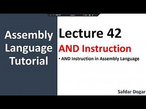 AND Instruction in Assembly Language | Assembly Language Programming Tutorial - 42