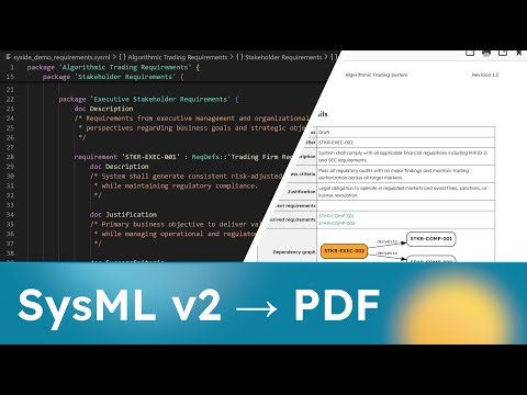 SysML v2: Automated Documentation, Traceability, & Git History