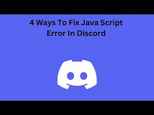 4 Ways To Fix Java Script Error In Discord | Discord Java Fatal Error Solution