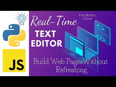 🔵Python Tutorial - Real-Time Text Editor | Python EEL Tutorial | JavaScript and Bootstrap | HTML App
