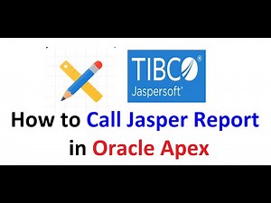 How to Call Jasper Report in Oracle Apex