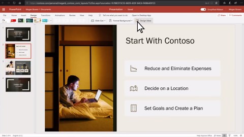 Get started with PowerPoint for the web