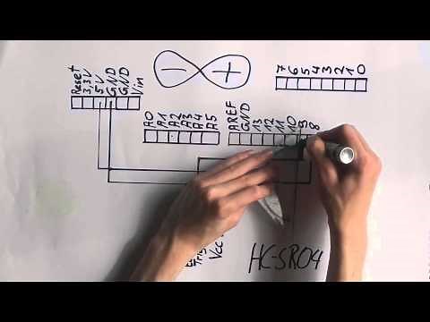 Arduino Tutorial für ein HC-SR04 Ultraschall-Modul Abstand Sensor Anschluss und Programmierung
