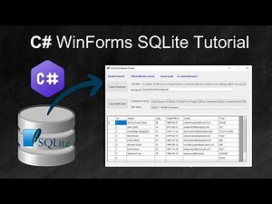Beginners Guide to Building SQLite GUI Applications Using C# (Csharp) and WinForms
