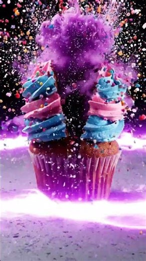 Purple Laser Impact Causes Explosive Mushroom Cloud! Epic Slow Motion Destruction #Shorts