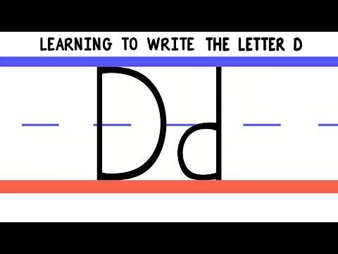 Write the Letter D - ABC Writing for Kids - Alphabet Handwriting by 123ABCtv