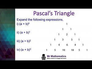 Binomial Expansion using Pascal's Triangle | AS Maths | Mr Mathematics