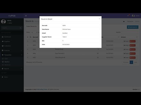 Membuat Detail Data dengan Popup / Modal Bootstrap [39] {Bonus}