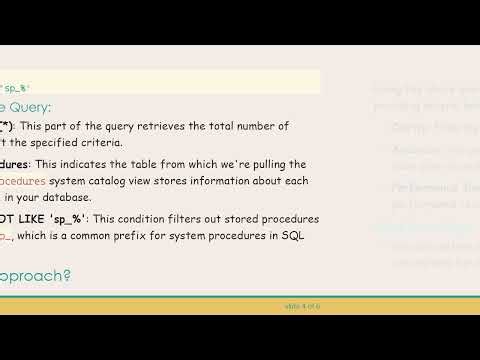 How to Count All Stored Procedures in SQL Server for a Database