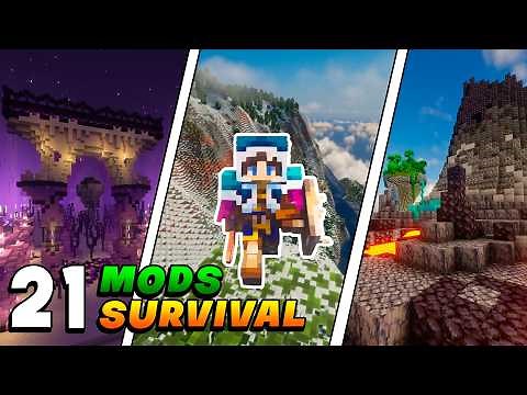 🌎 21 MODS PERFECTOS Para Jugar Minecraft Java 1.21 en 2025 ✅