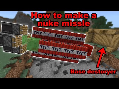How to make a Nuke Missle in Minecraft Bedrock | Minecraft Redstone Tutorial
