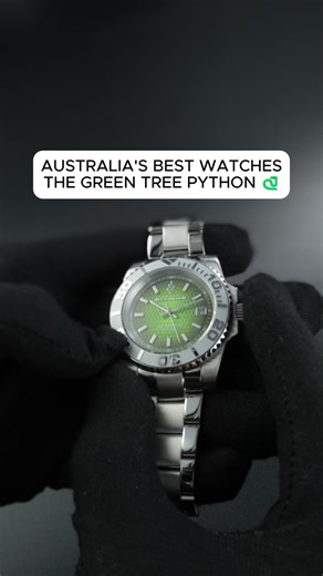 One of Australia’s best watches - The Green Tree Python by Blessington. Inspired by the vivid greens and golden tones of the iconic rainforest snake this watch captures the essence of Australian wildlife with elegance and strength. A bold timepiece that stands out in any collection. Blessington is an Australian owned watch brand founded by brothers Tanner and Tane Blessington. Our goal is to create watches that tell a story celebrate our wildlife and connect people to the natural beauty of Austr