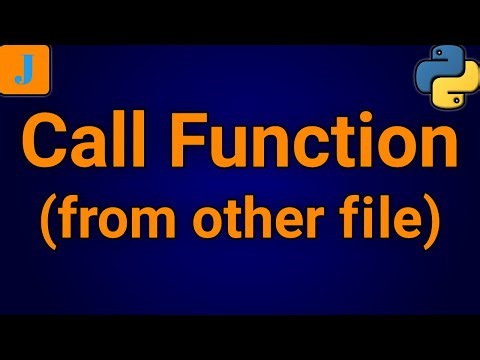 How To Call A Function From Another Python File
