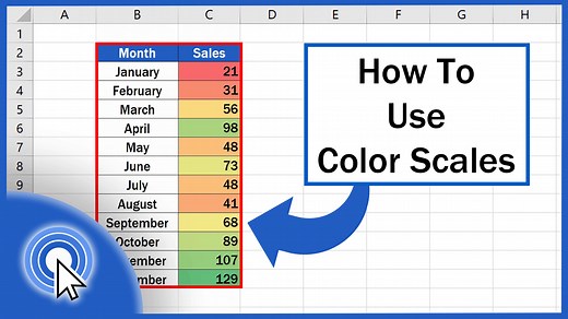 How to Use Color Scales in Excel (Conditional Formatting) - EasyClick Academy