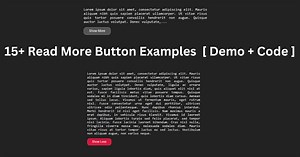 15  Read More Button Examples [ Demo   Code ]