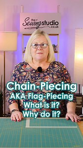 What is chain piecing and why do quilters do it when sewing? Katrina explains why this useful tip will save lots of time and thread. Hands up if you chain piece! | The Sewing Studio UK