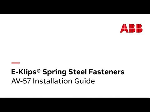E-Klips® Spring Steel Fasteners: AV-57 Installation Guide