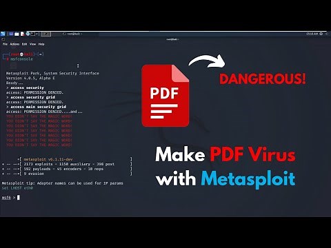 How to Make and Protect PDF Virus with Metasploit ? | Security Awareness