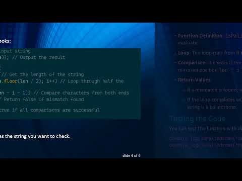How to Create a Palindrome Checker in JavaScript