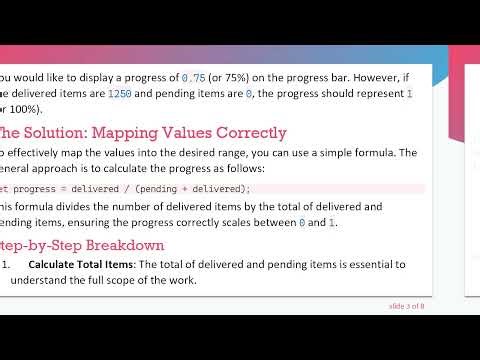 Mapping Numerical Values to 1 for Progress Bars in JavaScript