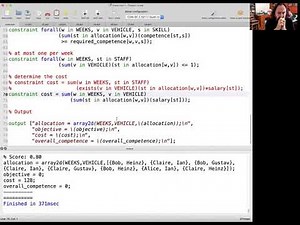 Peter Stuckey -- MiniZinc for high-level solver-independent modelling: Solution4: Crew Allocation