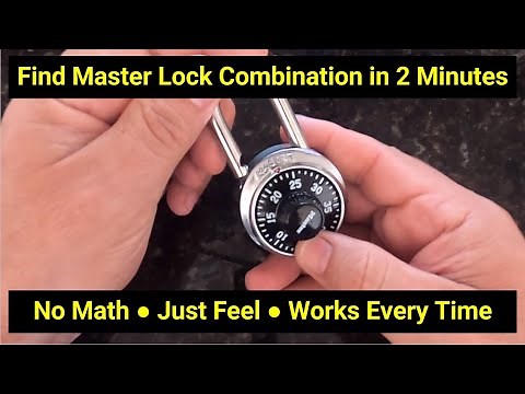 🔒Lock Picking ● Find Combination to Master Lock Padlock ● Less than Two Minutes Using Only Feel