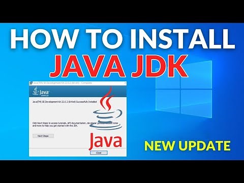 How to install Java JDK 22 on Windows 10