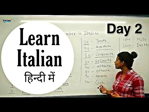 Day 2 || Learn Italian language in Hindi || 10 Days