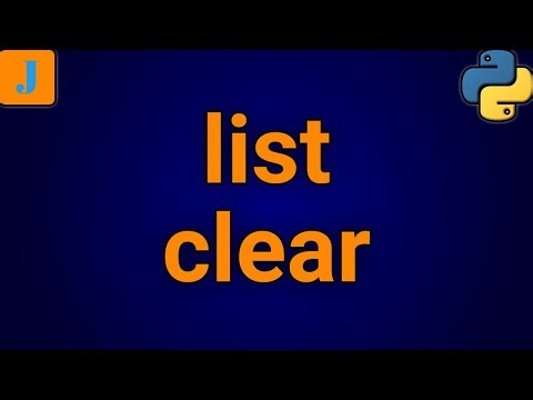 Python List Clear